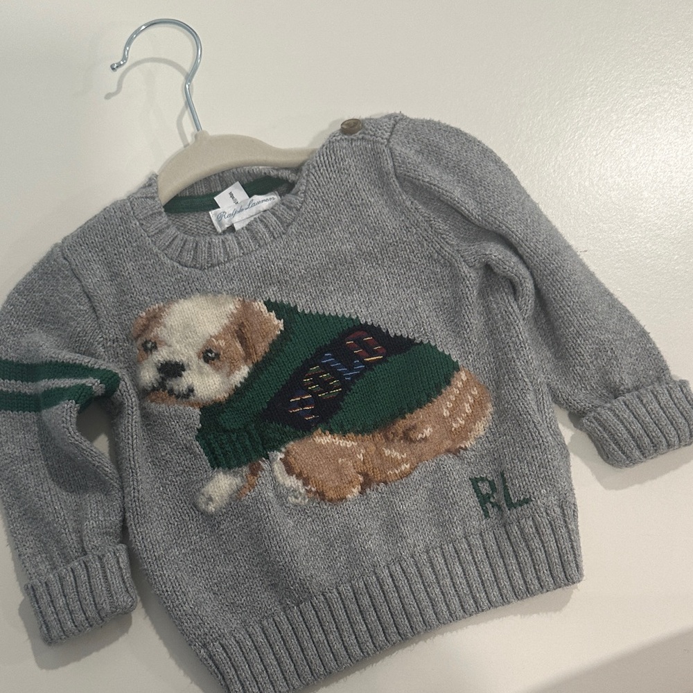 Gray Sweater ralph lauren baby